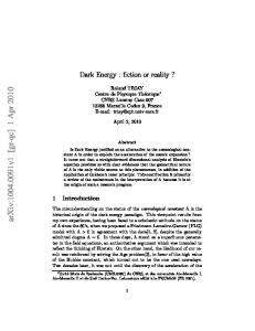 Dark Energy: fiction or reality?