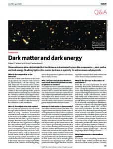 Dark matter and dark energy