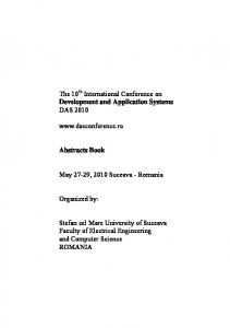 DAS Conference Abstracts Book