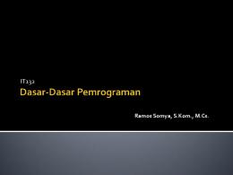 Dasar-Dasar Pemrograman - WordPress.com