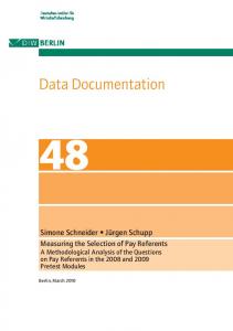 Data Documentation - DIW Berlin