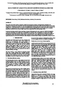 data fusion of lidar into a region growing stereo