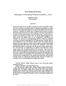 Data-Generating Patents - SSRN