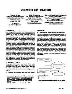 Data Mining over Textual Data