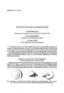 data on four European terrestrial gastropods ... - Natuurtijdschriften