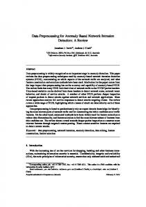 Data Preprocessing for Anomaly Based Network ... - Semantic Scholar