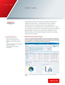 Data sheet: Oracle Loans (PDF)