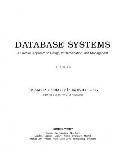 DATABASE SYSTEMS - GBV