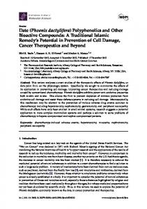 Date (Phoenix dactylifera) - MDPI