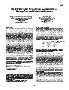 DCDC Converter-Aware Power Management for ... - Semantic Scholar