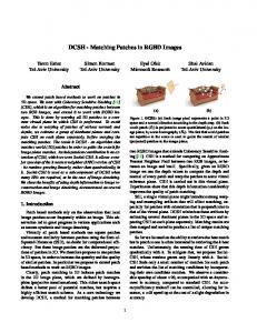 DCSH - Matching Patches in RGBD Images