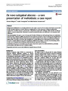 De novo subgaleal abscess