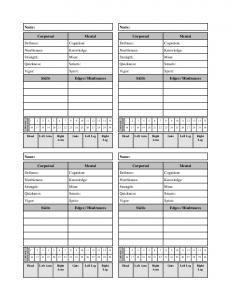 Deadlands NPC Character Sheets - RPG Sheets