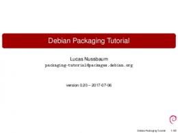 Debian Packaging Tutorial