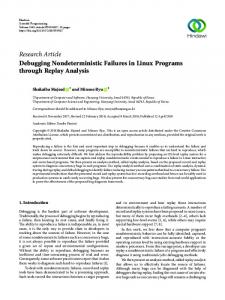 Debugging Nondeterministic Failures in Linux Programs through