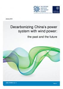 Decarbonizing China's power system with wind power: