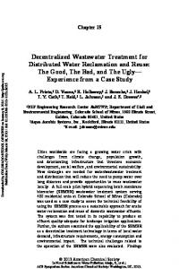 Decentralized Wastewater Treatment for