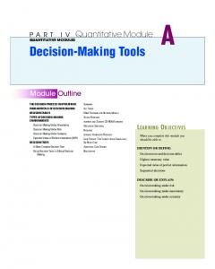 Decision-Making Tools