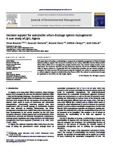 Decision support for sustainable urban drainage system management ...