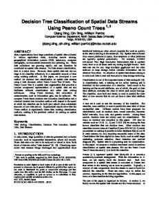 Decision Tree Classification of Spatial Data Streams