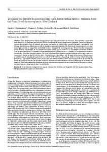 Declining soil fertility does not increase leaf ... - Semantic Scholar