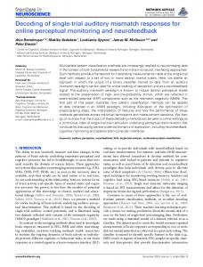 Decoding of single-trial auditory mismatch responses for ... - MPG.PuRe