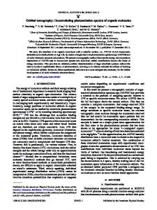 Deconvoluting photoemission spectra of organic molecules