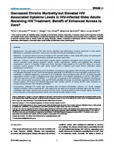 Decreased Chronic Morbidity but Elevated HIV ... - Semantic Scholar