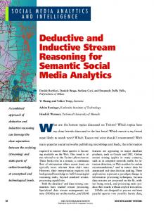 Deductive and Inductive Stream Reasoning for Semantic Social Media ...