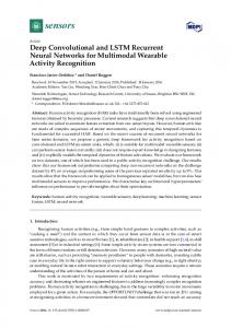 Deep Convolutional and LSTM Recurrent Neural Networks for ... - MDPI