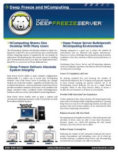 Deep Freeze and NComputing - Faronics