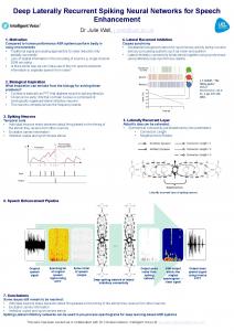 Deep Laterally Recurrent Spiking Neural Networks for ... - roar@UEL