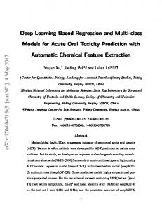 Deep Learning Based Regression and Multi-class Models for ... - arXiv