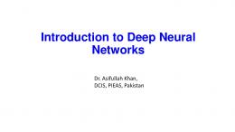 Deep Neural Networks