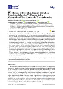 Deep Region of Interest and Feature Extraction Models for ... - MDPI