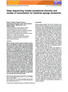 Deep sequencing reveals exceptional diversity ... - Semantic Scholar