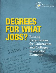 Degrees for What Jobs?