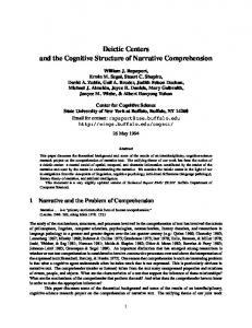 Deictic Centers and the Cognitive Structure of ... - Semantic Scholar