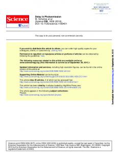 Delay in Photoemission