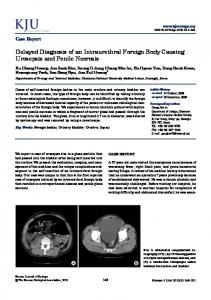 Delayed Diagnosis of an Intraurethral Foreign Body ... - BioMedSearch