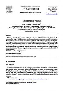 Deliberative voting - Semantic Scholar