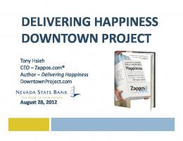 DELIVERING HAPPINESS DOWNTOWN PROJECT