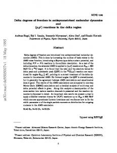 Delta degrees of freedom in antisymmetrized molecular dynamics and ...