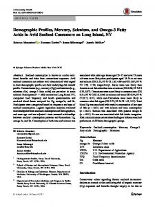 Demographic Profiles, Mercury, Selenium, and ...