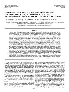 DEMONSTRATION OF IN VIVO SYNTHESIS OF