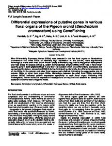 Dendrobium crumenatum - Academic Journals