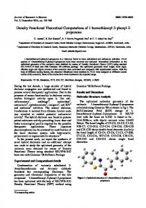 Density Functional Theoretical Computations of 1 ...