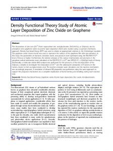 Density Functional Theory Study of Atomic Layer