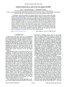 Density functional theory study of flat and ... - Theory Department