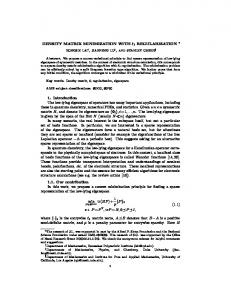 DENSITY MATRIX MINIMIZATION WITH l1 ...